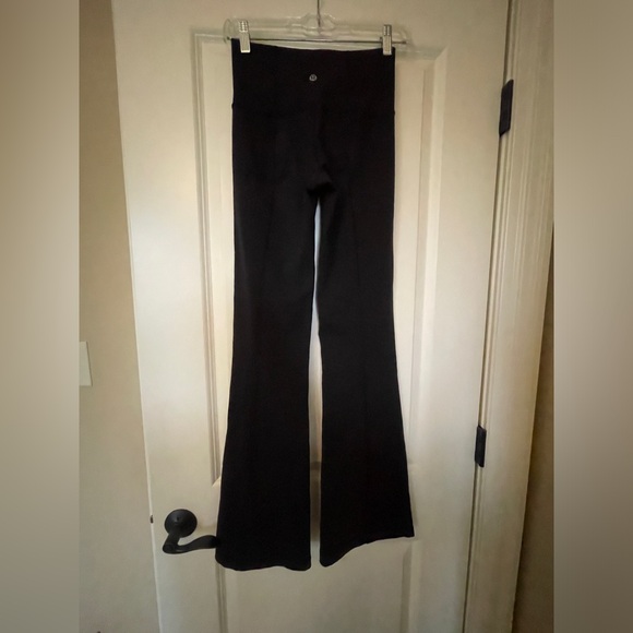 Lululemon Black Semi-Flared High-Rise Leggings with seam down the back - Picture 7 of 7